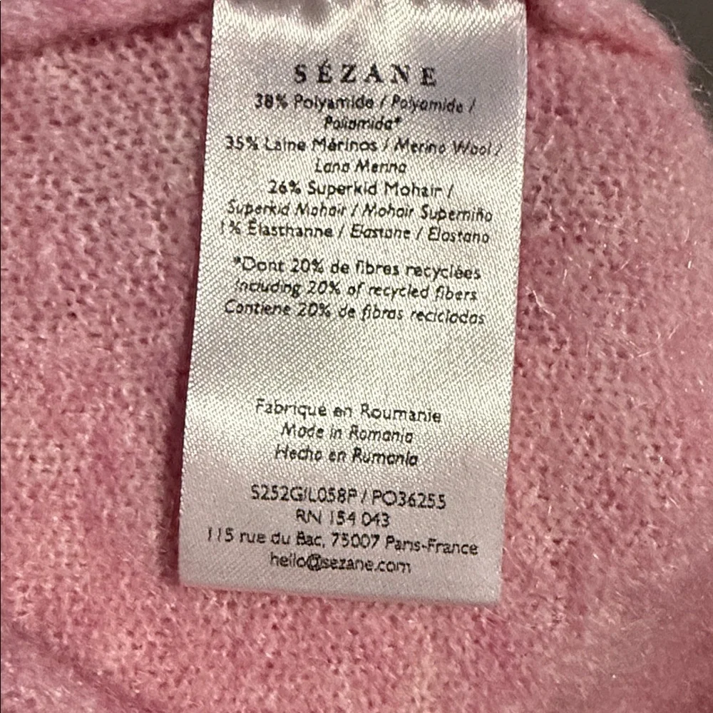 NWOT! Sézane Marie Cardigan in Candy Pink - Picture 4 of 5
